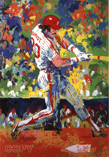 Leroy Neiman The Slugger Mike Schmidt